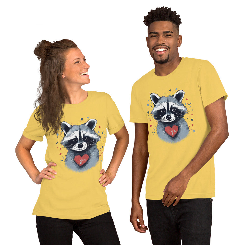 Raccoon Loves Toronto - Unisex Eco Cotton Tee - Fashion Latitude