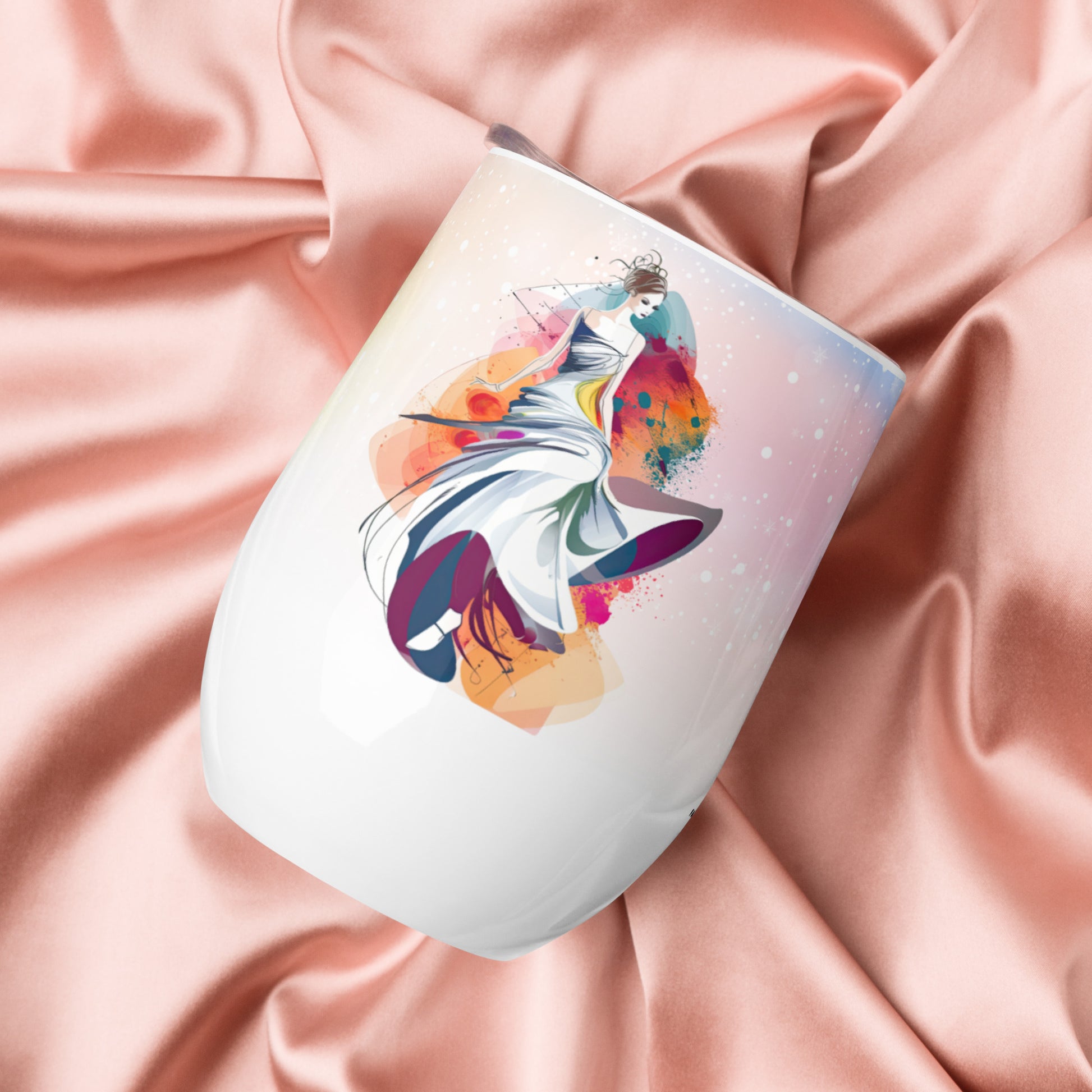 Dancing Melodies - Wine Tumbler - Fashion Latitude