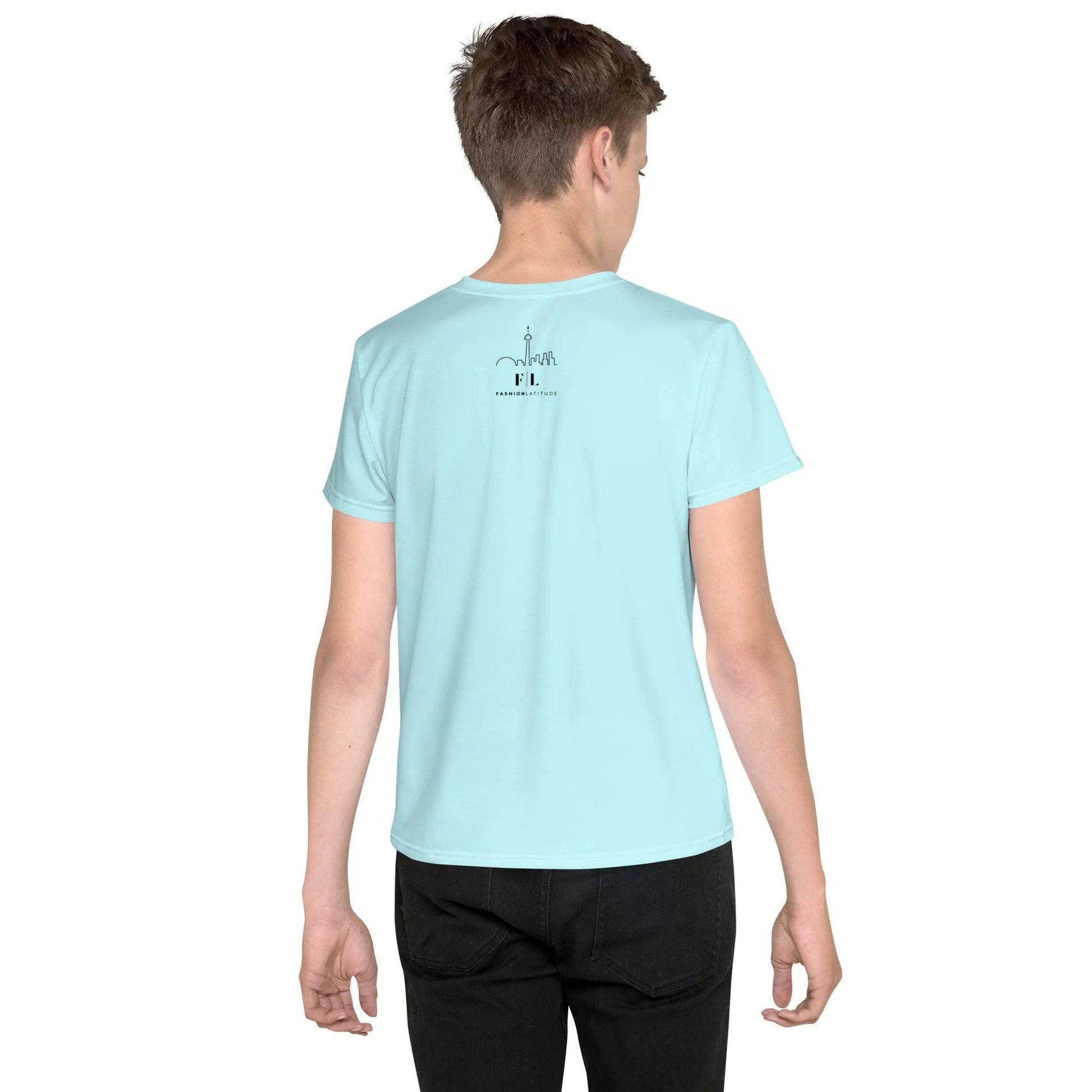 Your Local Tour Guide - Kid's Premium Tee, Won't Fade (Aqua) - Fashion Latitude